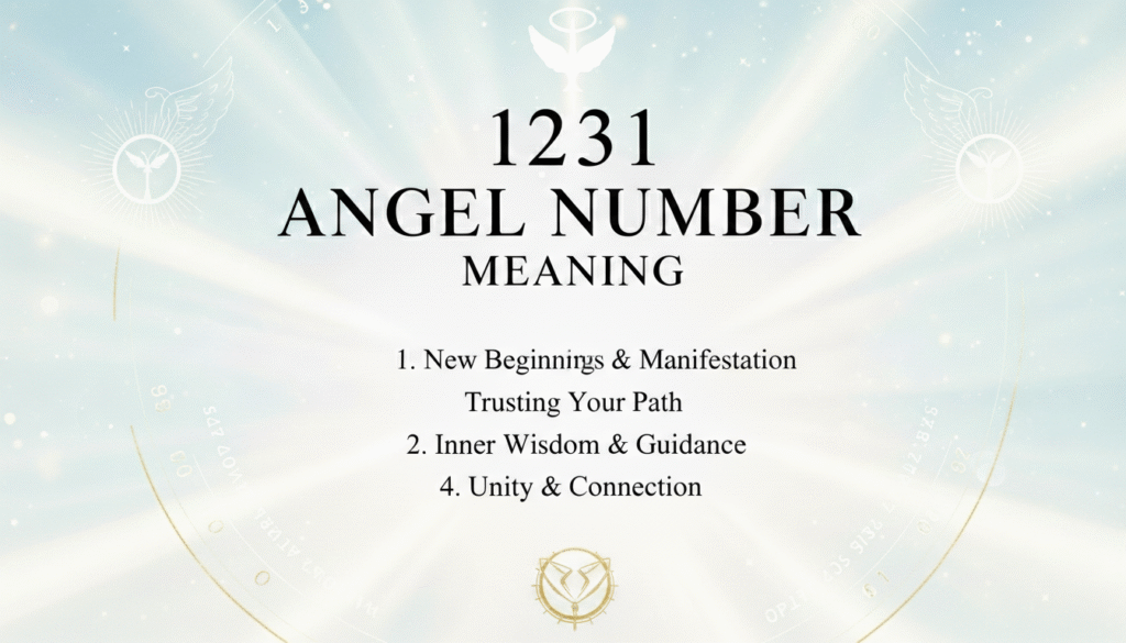 1231 angel number meaning
